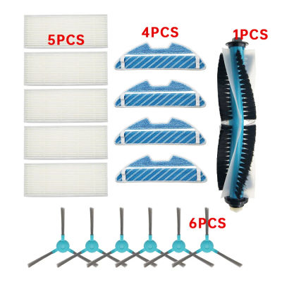 HEPA-filtro de aire para Robot aspirador Conga 1290 1390 paño de mopa rodillo principal Cepillo