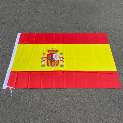Bandera de España colgante de poliéster Bandera Nacional de España exterior e interior 150x90cm