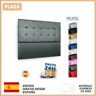 ComprasPremium.Cabecero de Cama Modelo NAIROBI tapizado en Polipiel Azahar. Altura 120cm. Fabricado