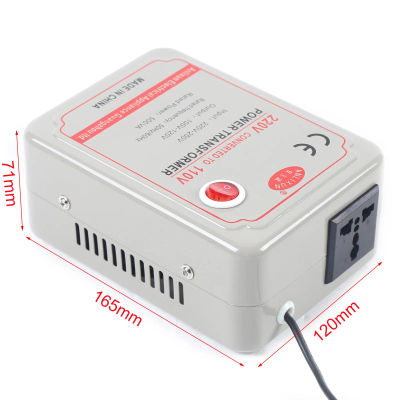 Spänningsomvandlare - Nedtransformator - 220–250 V till 100–120 V - 500 W - För Elektronik och Elutrustning - Indigo
