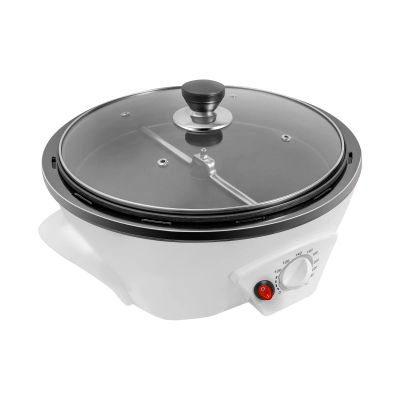 Kafferostare - Elektrisk Rostmaskin - 1200W - 220–240V - 500 g Kapacitet - PP & Glas - För Kaffe/Nötter - Vit