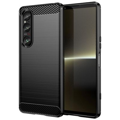 SKALO Sony Xperia 1 VI Armor Carbon Stødsikker TPU-cover
