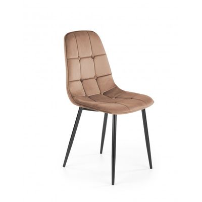 K417 Spisebordsstol - Beige fløjl