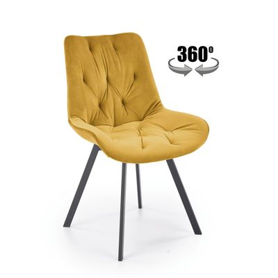 K519 Spisebordsstol - Sennepsgulsgul