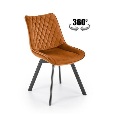K520 Spisebordsstol - Kanel / Sort