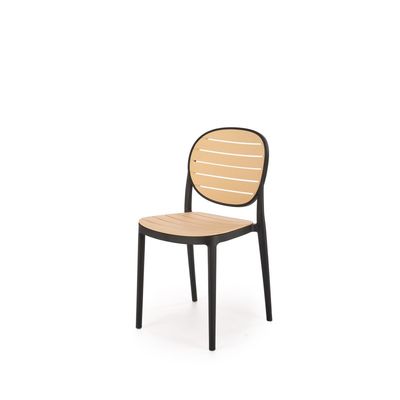 K529 Spisebordsstol - Sort / Naturlig