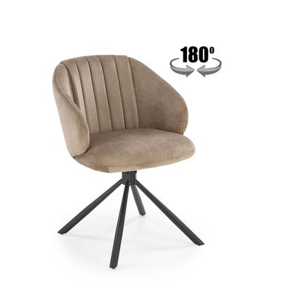 K533 Spisebordsstol - Sort / Cappuccino