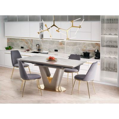 VALENTINO bord lys Grå/guld