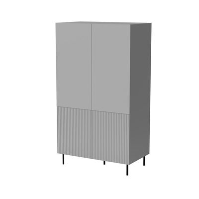 ASENSIO S-1 garderobe, lyseGrå / Sort