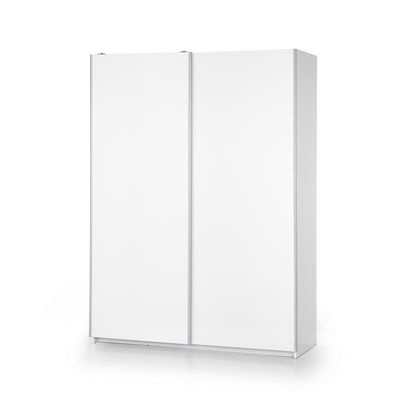 LIMA S-1 - Garderobeskab med skydedøre B153 x H210 - Hvid