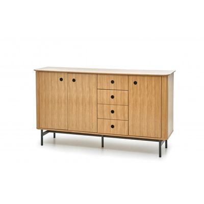 SMART KM-1 kommode - Natur eg/Sort