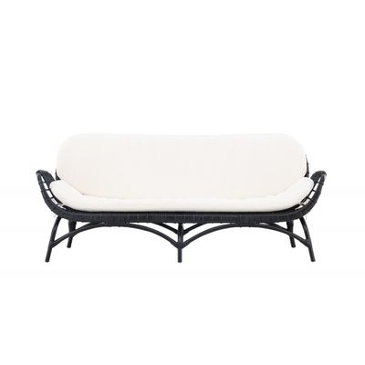 Moana 2 personers Havesofa - Sort