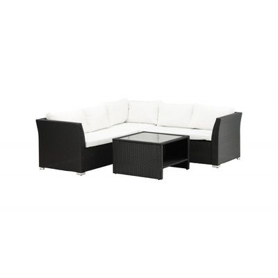 Haiti Have Hjørnesofa Sæt - Sort