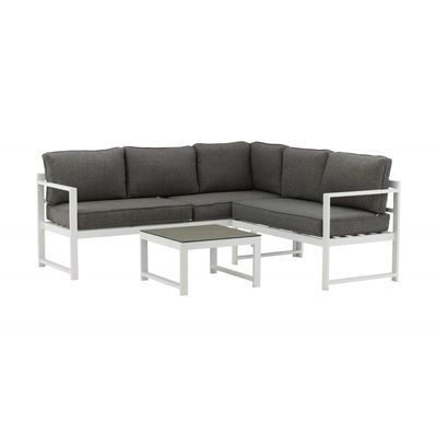 Salvador Have Hjørnesofa Sæt - Grå,Hvid