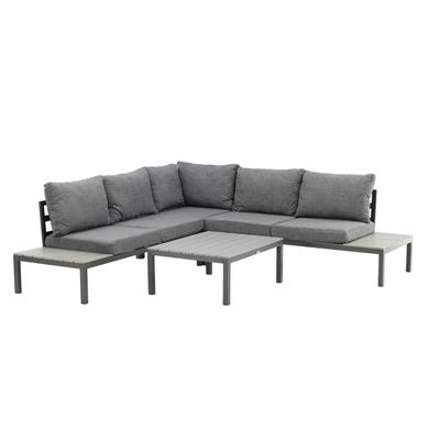 Odense Have Hjørnesofa Sæt - Sort,Grå
