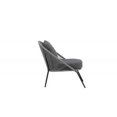 Lindos Loungestol - Sort,Grå