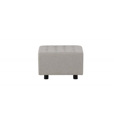 Bowie Pouf - Sort og Lysegrå