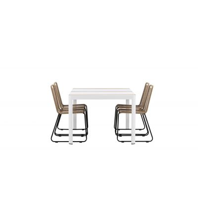 Togo Loungesæt - Havemøbelsæt - Beige,Sort,Natur