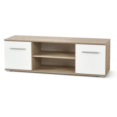 LIMA RTV1 TV BORD 137cm - Sonoma eg. / Hvid