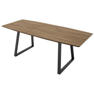 Inca Spisebord 160 cm kan udvides til 200 cm - Sort og Natur