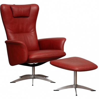 Opus Lænestol - Rød Soleda læder