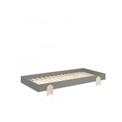 Enkeltseng 90 x 200 cm – Modulo, grå