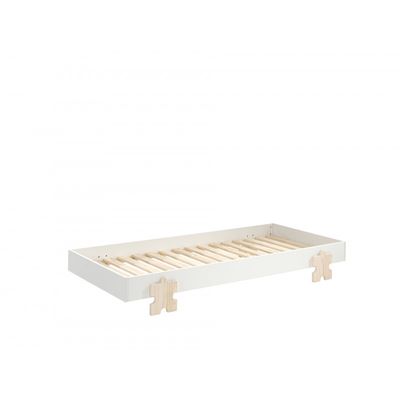 Enkeltseng 90 x 200 cm – Modulo, hvid, stabelbar