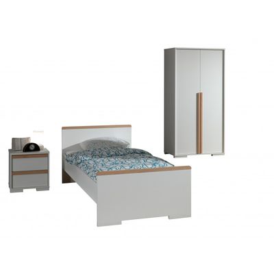 Børneværelses sæt London 90 x 200 cm – hvid