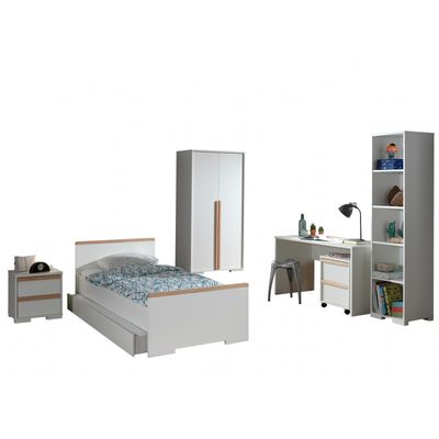 Børneværelses sæt London (90 x 190 cm, 90 x 200 cm) – hvid