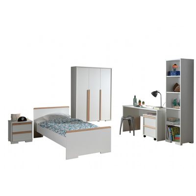 Børneværelses sæt London 90 x 200 cm – hvid