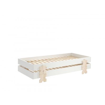Børneseng sæt 90 x 200 – Modulo, hvid (2 stk.)