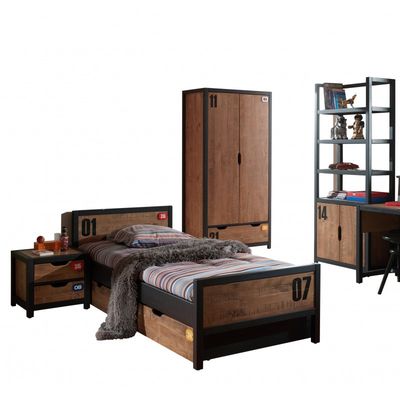 Børnemøbelsæt i massivt fyr – Alex Sæt, natur