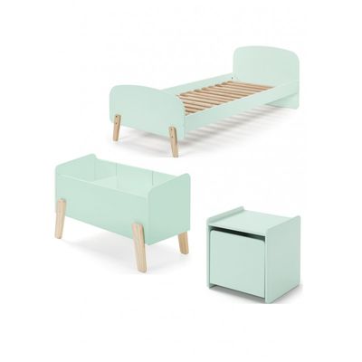 Børneseng sæt 90 x 200 cm – Kiddy – mintgrøn