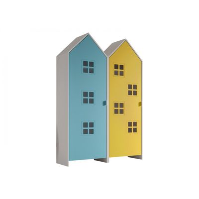 Børneskab sæt med 2 skabe – Casami, flerfarvet