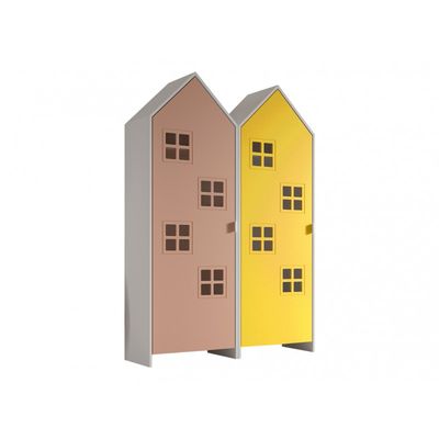 Børneskab sæt med 2 husskabe – Casami, flerfarvet