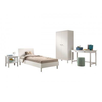 Børneværelsessæt i bøg – Forrest Beech (90 × 200 cm), hvid