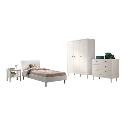 Børnemøbelsæt i bøg – Forrest Beech (90 x 200 cm), hvid