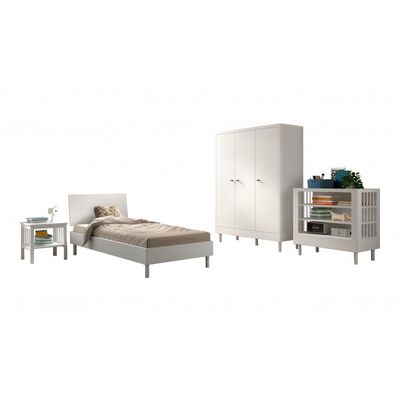 Børnemøbelsæt i bøg – Forrest Beech (90 × 200 cm), hvid