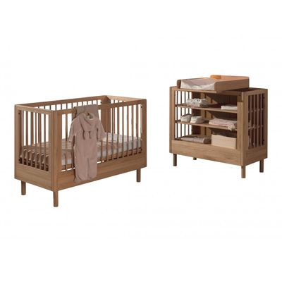 Babyværelsessæt i eg – Forrest Oak (60 × 120 cm)