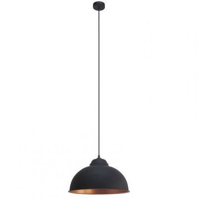 VINTAGE PUFF PENDEL SORT/KOBBER INDV.