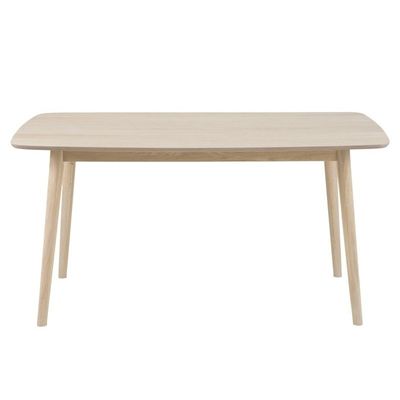 Nagano spisebord 80x150 cm - Hvidolieret eg