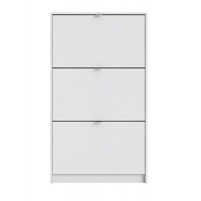 Shoes Skoskab 3 klaplåger m. 1 rum - Hvid