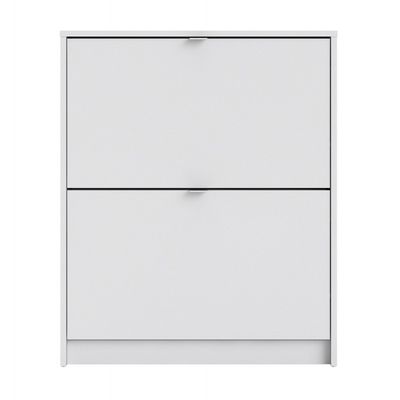 Shoes Skoskab 2 klaplåger m. 1 rum - Hvid