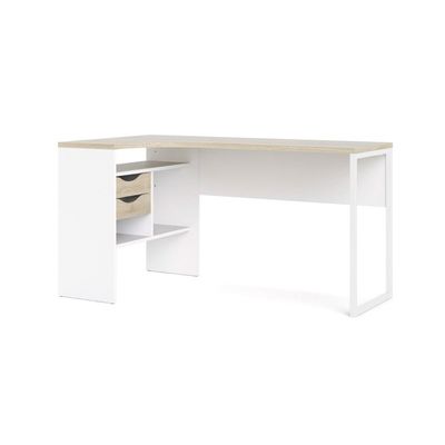 Surrey skrivebord - Hvid/Eg