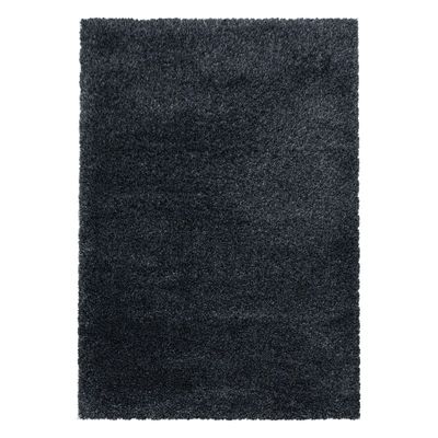 Fluffy tæppe - Antracit - 80X80 (Rundt)