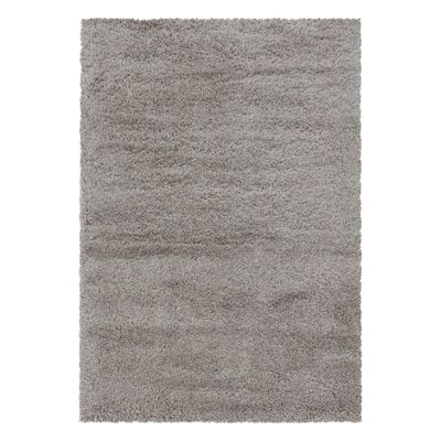 Fluffy tæppe - Beige - 80X80 (Rundt)