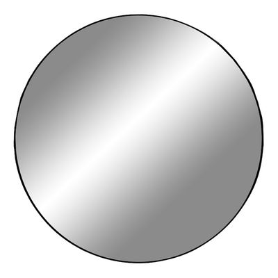 Jersey Spejl - Spejl med ramme i sort Ø100 cm