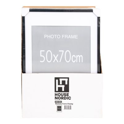 Marbella Ramme Display - Ramme 50x70, 10 stk. sort og 5 stk. natur