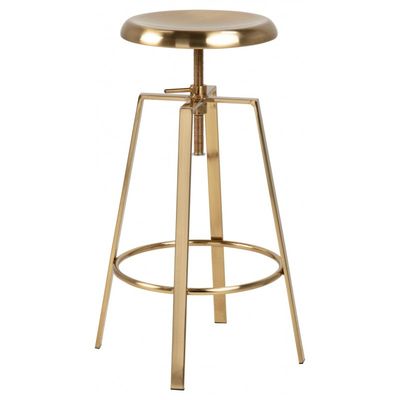Goose barstol guldfarvet metal