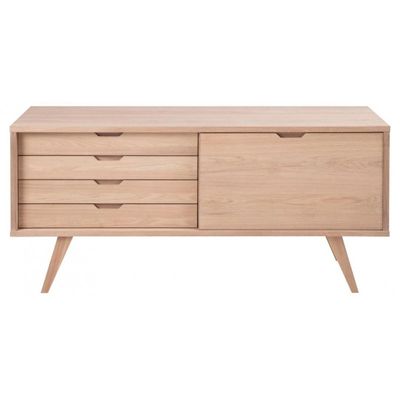 A-Line skænk 160 cm - Hvidpigmenteret